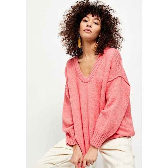Free People ‘Brookside’ Oversized Tunic Sweater - Picture 1 of 10